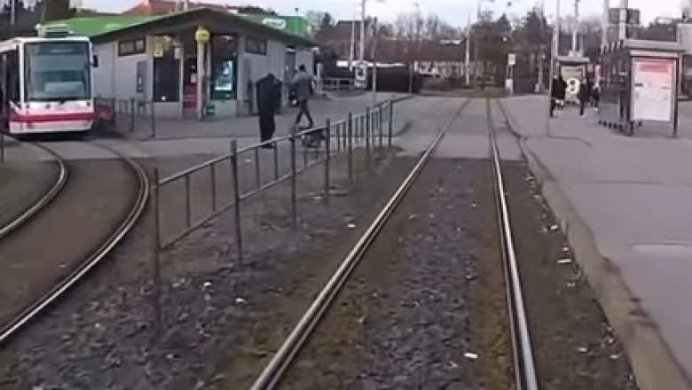 All Aboard the Hilarious Hijinks Express: Man Halts Train to Play Real-Life 'Frogger'!