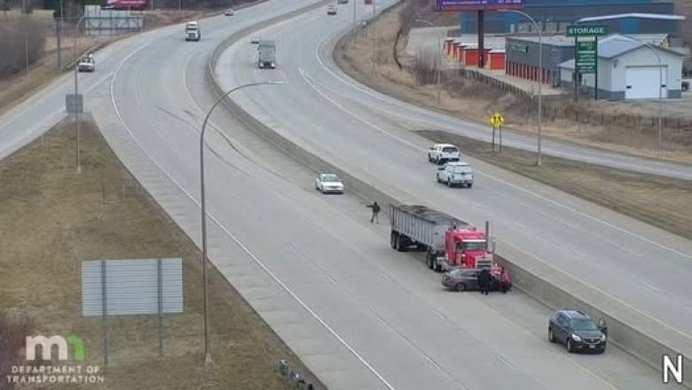 Bravery on the Highway: Firefighters Battle to Maintain Safety at a Roadblock!