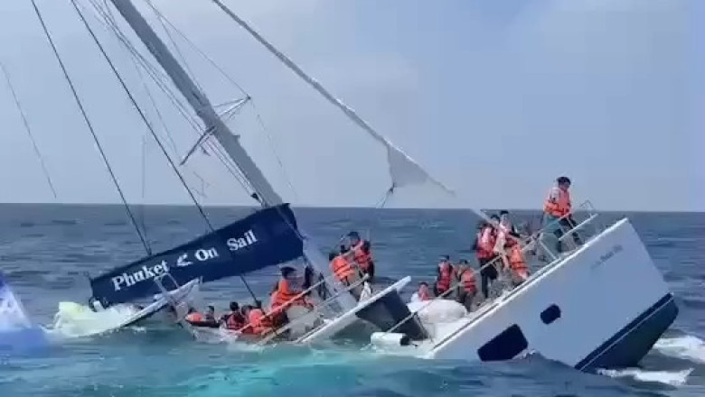 Catamaran Sinks During Thai Excursion! 38 Tourists Rescued After Dramatic Rescue Operation!